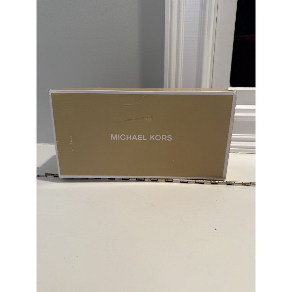 NWB Michael Kors Lillie Logo Moccasin Flats Brown Size 8 $115 [jb] - Picture 11 of 16